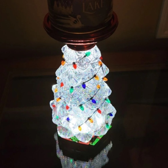 🎄🔴RARE🔴 CHRISTMAS TREE WATER GLOBE PEDESTAL
3-Wick Candle Holder Brand New - Picture 12 of 14